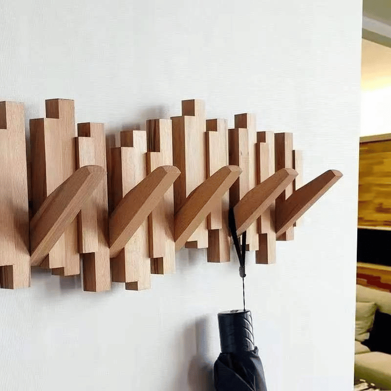 Handmade Wooden Coat Rack 2