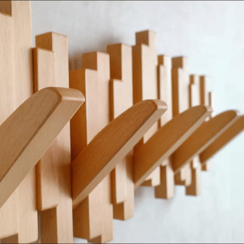 Handmade Wooden Coat Rack 2