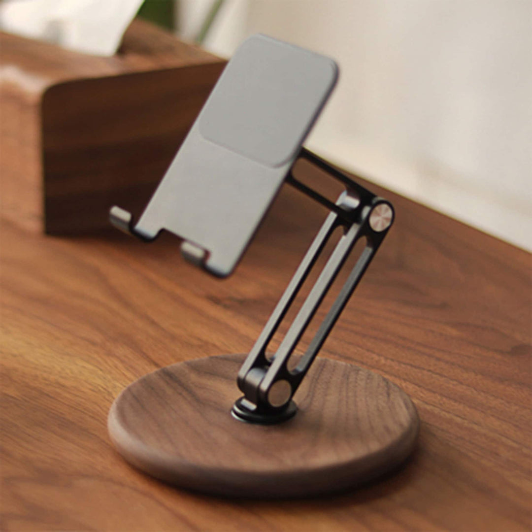 Black Walnut Phone/Tablet Swivel Holder