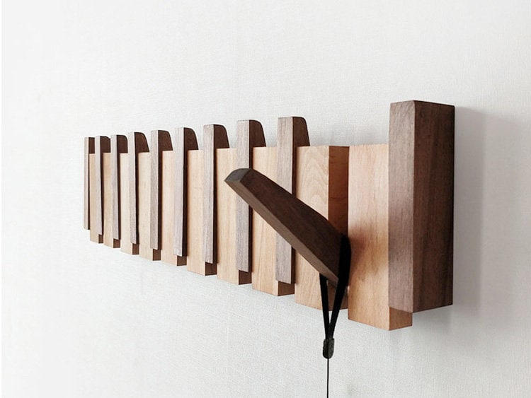 Handmade Wooden Coat Rack